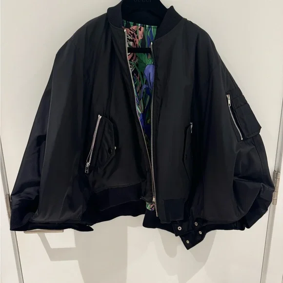 Gucci Jacket Multicolor Reversible
Bomber Poncho / jacket  Leopard Animal Print - Picture 11 of 16